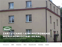 Tablet Screenshot of irenal.com.pl